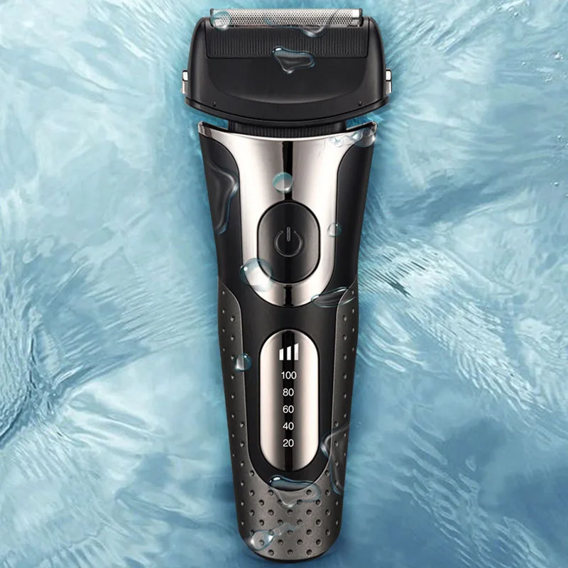 Electric Shaver Reciprocating Three-speed Adjustable Whole Body Washable USB Rechargeable