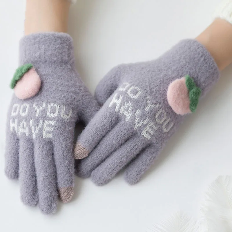 Зимние кашемировые рукавицы laine tricoter, розовые перчатки для детей, теплые, без пальцев, бархатные, handschoen, черные, серые, детские перчатки