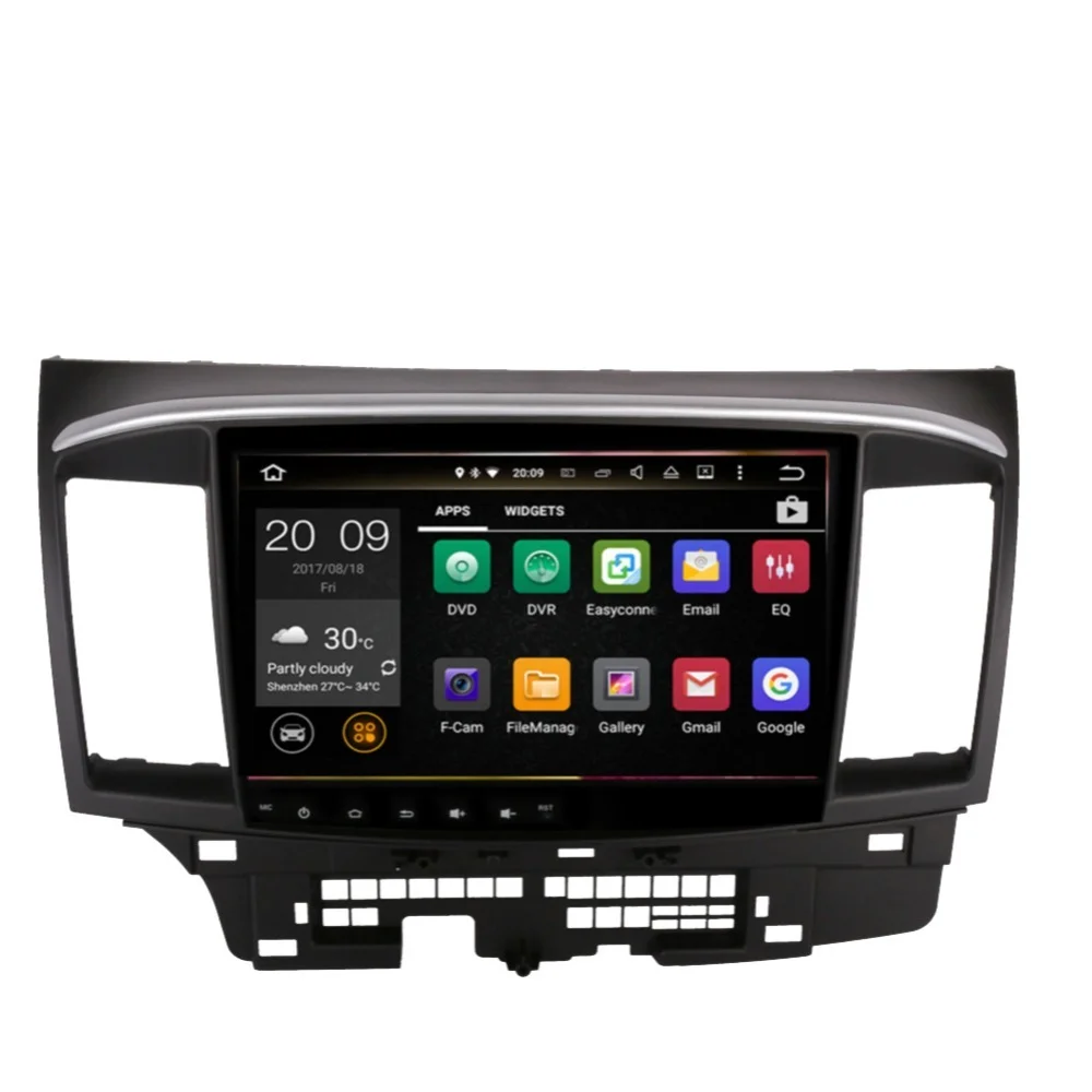 10 1 дюймов IPS HD Android 8 0 Восьмиядерный 4 Гб ОЗУ Автомобильный GPS-навигатор для Mitsubishi