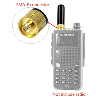 

Dual Band Antenna Retevis RT-805 Walkie Talkie High Gain Short Thumb Antenna SMA Replacement Female Connector