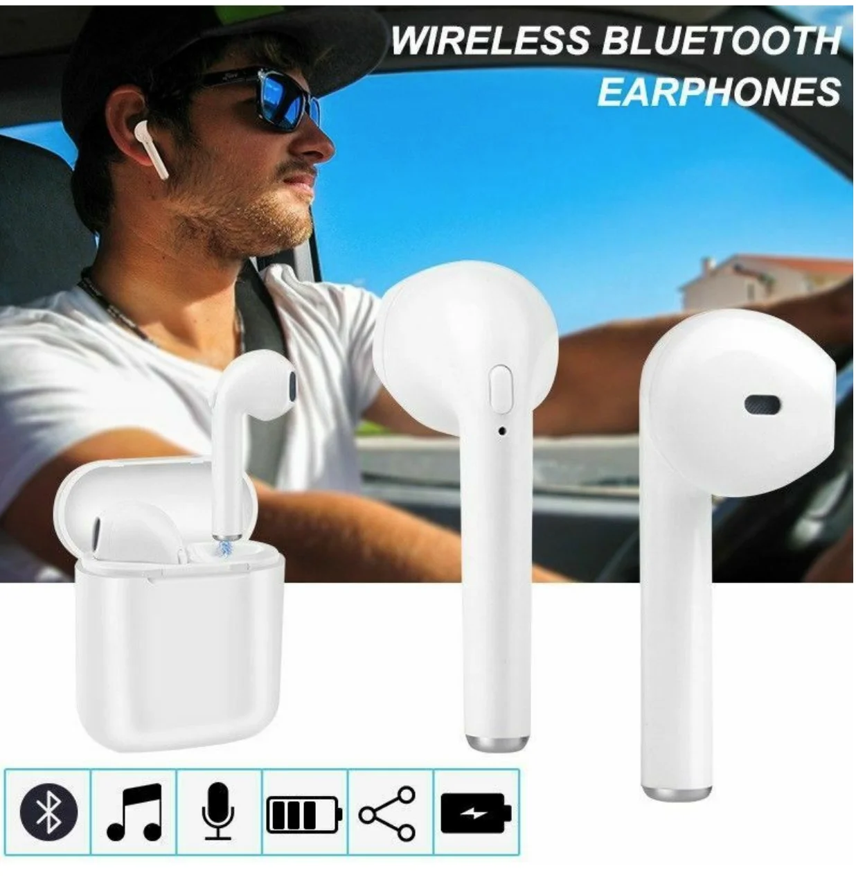 Cheap Price Beststudio Stereo Earbud 5.0 Wireless Headphone Bluetooth Headset I7S Tws