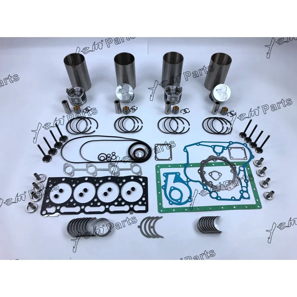 V1505T V1505 engine overhaul kit piston ring bearing gasket setPistons