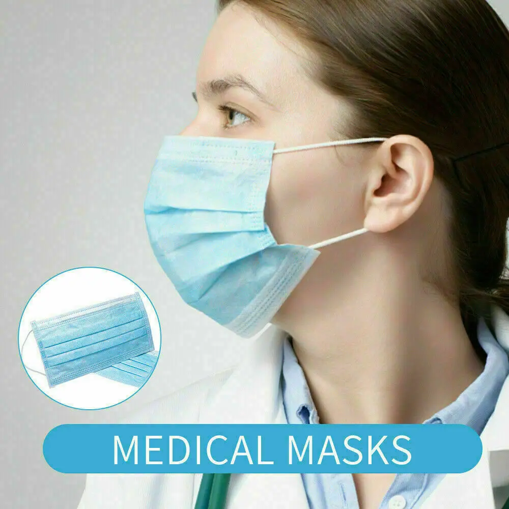 

50Pcs 3 Layer Mask masque koronavirus Earloop Mask Anti-Dust koronavirus koronavirus masque