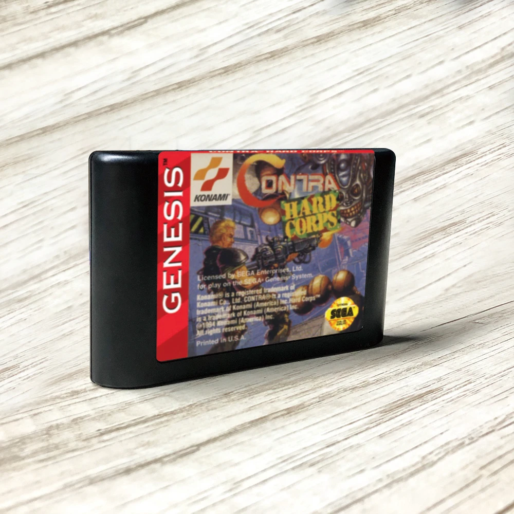 Contra Hard Corps-Amerika Serikat Label Flashkit MD ...