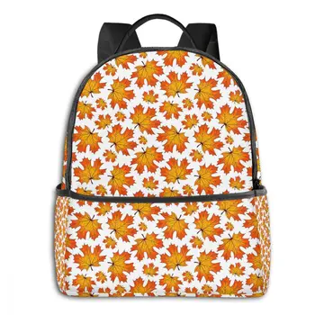 

Backpack Women Fashion Shoulder Bag Autumn Leaves School Bag For Teenage Girl Boy Children Backpacks Travel Bag