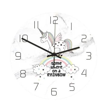 

Fashion Nordic Wall Clock Kids Room Decorative Cartoon Wall Clock relojes de pared wall clock modern design Home Decor DD50WC
