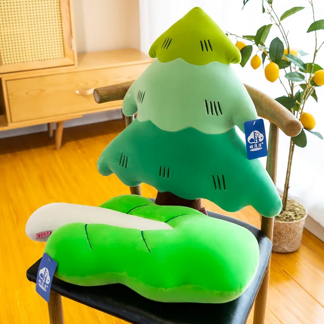 50cm Cute Kids Baby Plush Toy Maple Pine Tree Plant Shape Throw Pillow Toys Gift Soft Four Seasons Dream Leaf Cushion Home Decor 2
