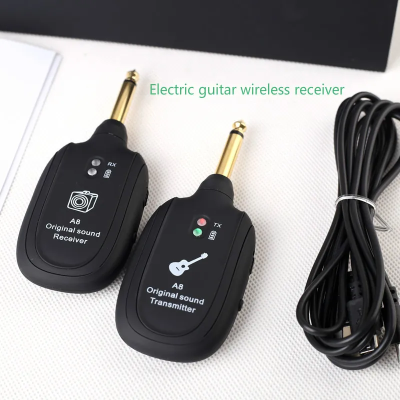

Guitar Wireless Transmission System Electric Guitar Wireless Pickup Wireless Transceiver A8 Guitar Wireless Receiver