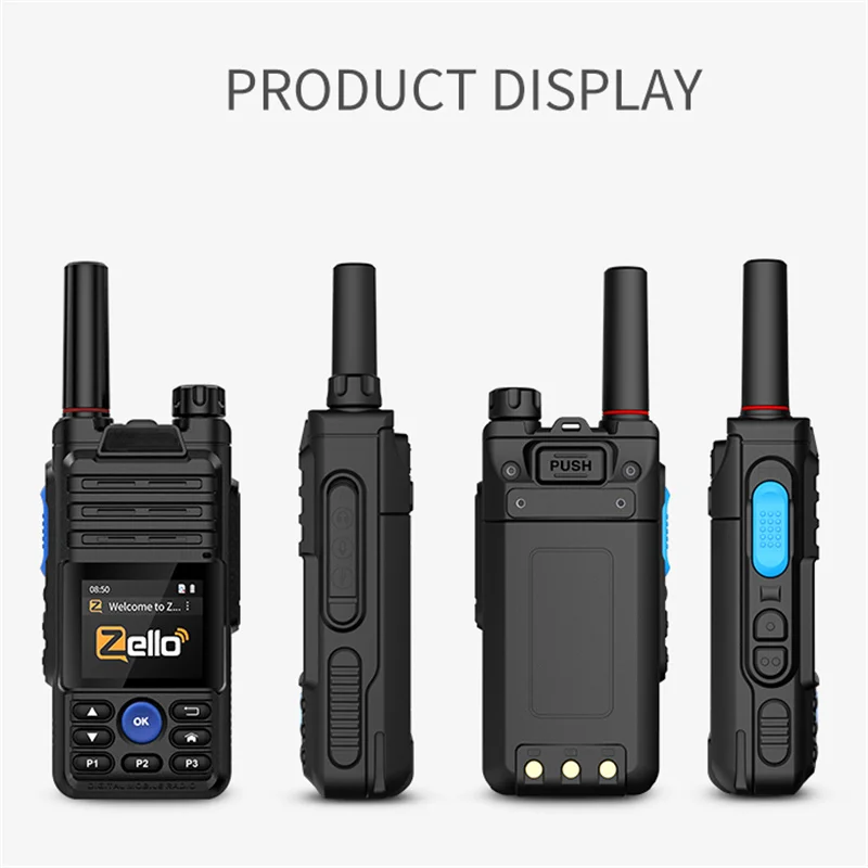 Zello Smartphone Radio Walkie Talkie 4g Network Work With Sim Card Long  Range 100 Km Woki Toki KSUN ZL10 GPS Wifi Two Way Radio