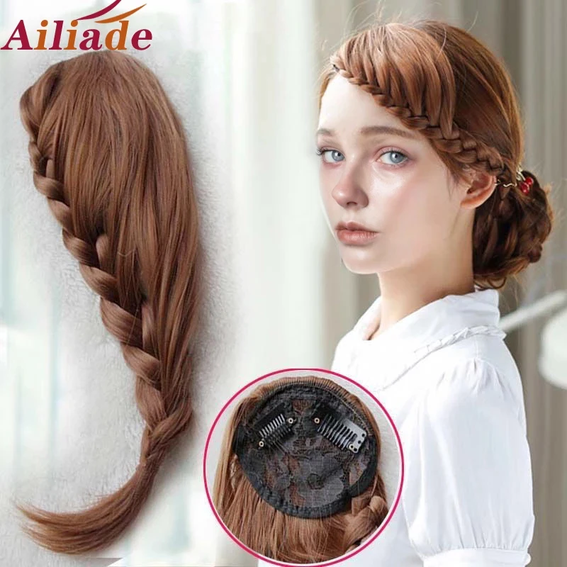 Synthetic Twist Braided Bangs