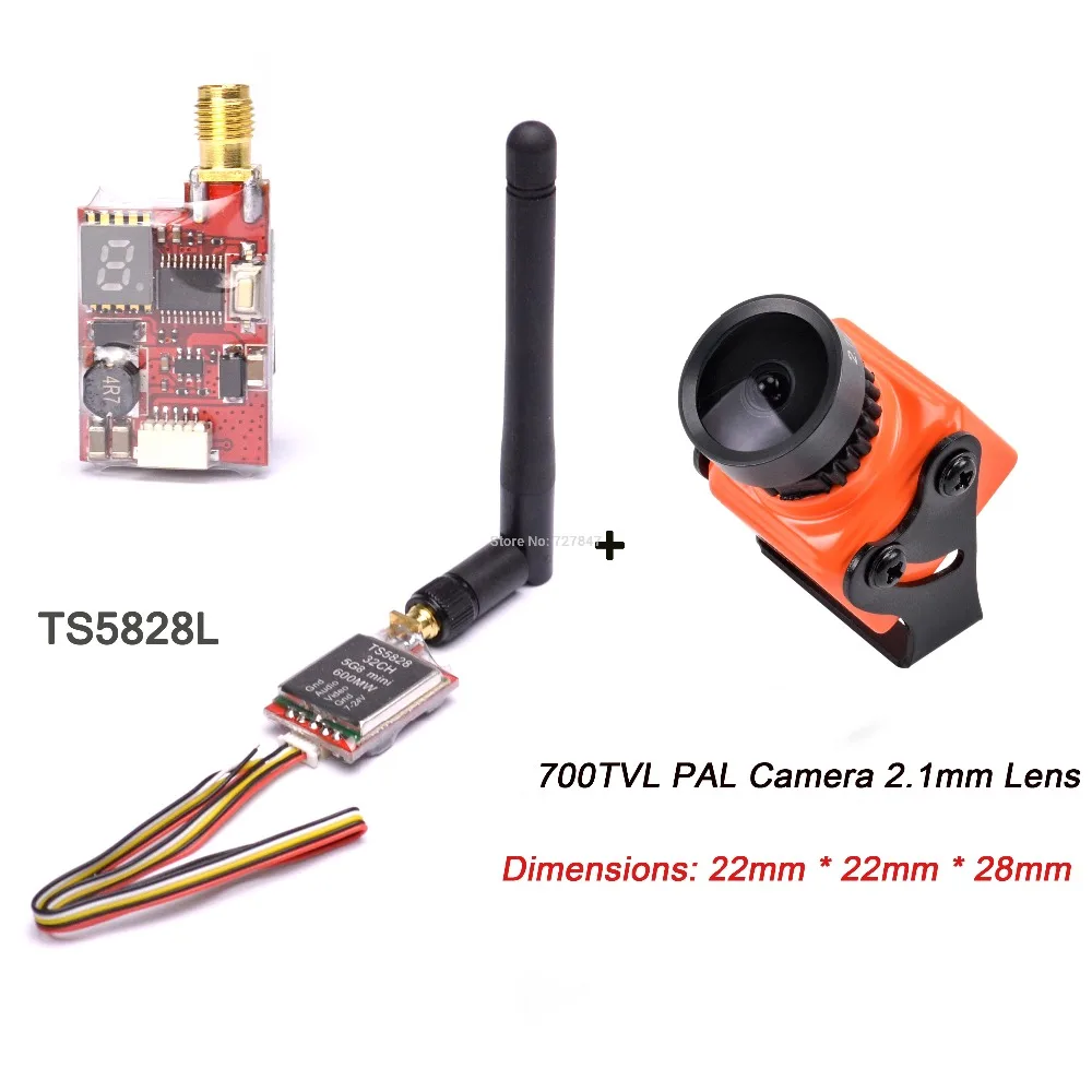 TS5828L Camera 2.1mm Readytosky ts5828/ts5828l Micro 5.8 Г 600 МВт 48ch мини FPV-системы передатчик с цифровым Дисплей - Цвет: TS5828L Camera 2.1mm