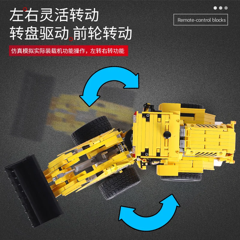 Technic Motor Power Volvo L350F Wheel Loader Model Kit Building Blocks Bricks Christmas Gifts Toys Compatible with legoed 42030