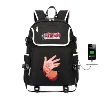 

Fullmetal Alchemist Designer Bookbag 15.6 inch laptop backpack for Women Men School Bag Female Male Travel Mochila