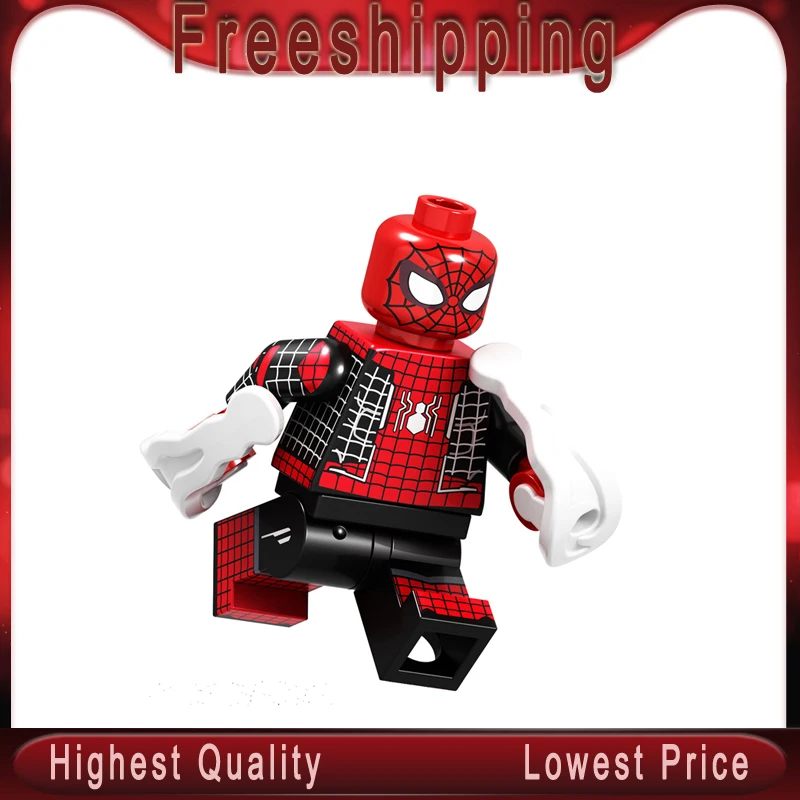 

spider-man legoed Avengers Endgame Building Blocks Venom Hawkeye Blacklash minifigured Captain Marvel Children Toys Gifts GD239