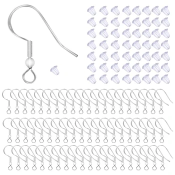 

Earring Hook Fish Hook Ear Wires Hook Hypoallergenic Jewelry Findings Earring Parts DIY Making with Earring Safety Backs