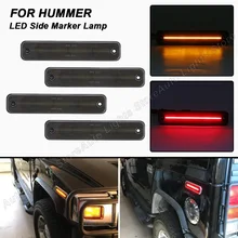 4Pcs For 2003 2004 2005 2006 2007 2008 2009 Hummer H2 2003 2004 2005 2006 2007 2008 2009 Front Rear LED Side Marker Light Lamp