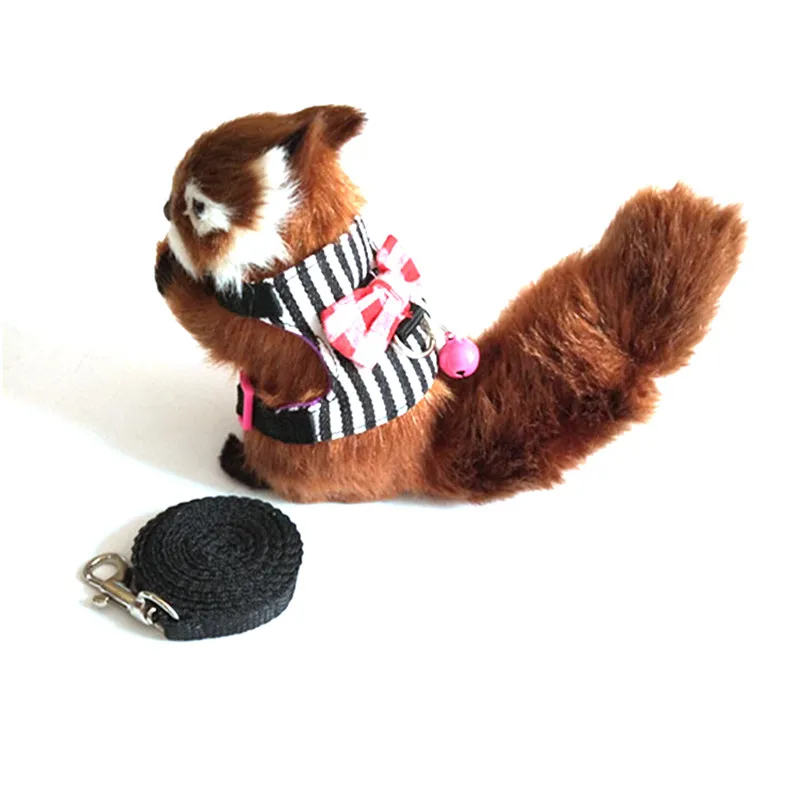 

1 Set Pet Rabbit Cute Harness Vest And Leash For Ferret Guinea Pig Bunny Hamster Rabbits Puppy Bowknot Chest Strap Harness