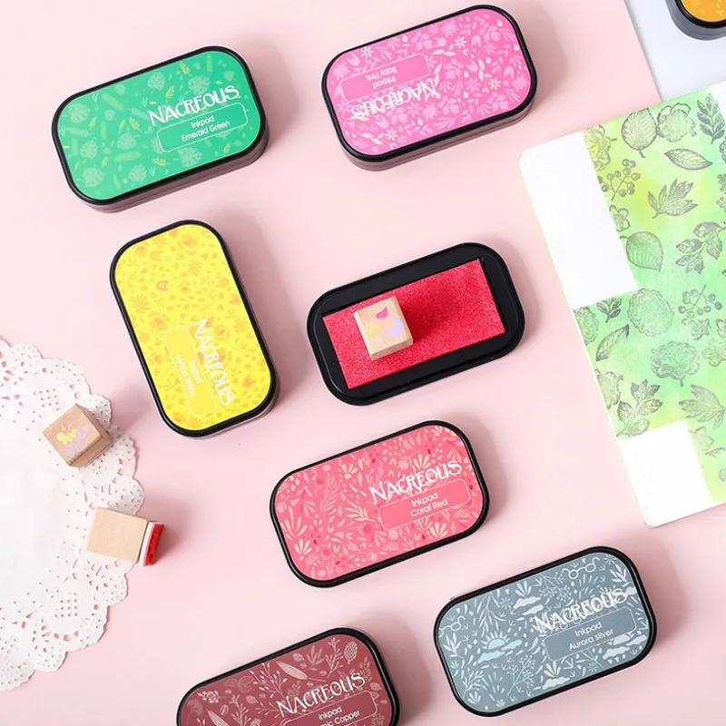 

Stamp Sealing Decoration Non-Toxic Vintage Crafts Ink pad Office Accessories 12 Colors DIY Scrapbooking Nice Gift Multifunction