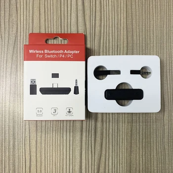 

Switch Wireless Bluetooth5.0 Audio Transmitter USB Adapter Receiver with 3.5mm Microphone for Nintend Switch PS4 PC