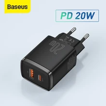 Baseus 20W USB Charger Support Type C PD Fast Charging Dual USB Port Portable Phone Charger For iPhone 12 Pro Max 11 Mini 8 Plus