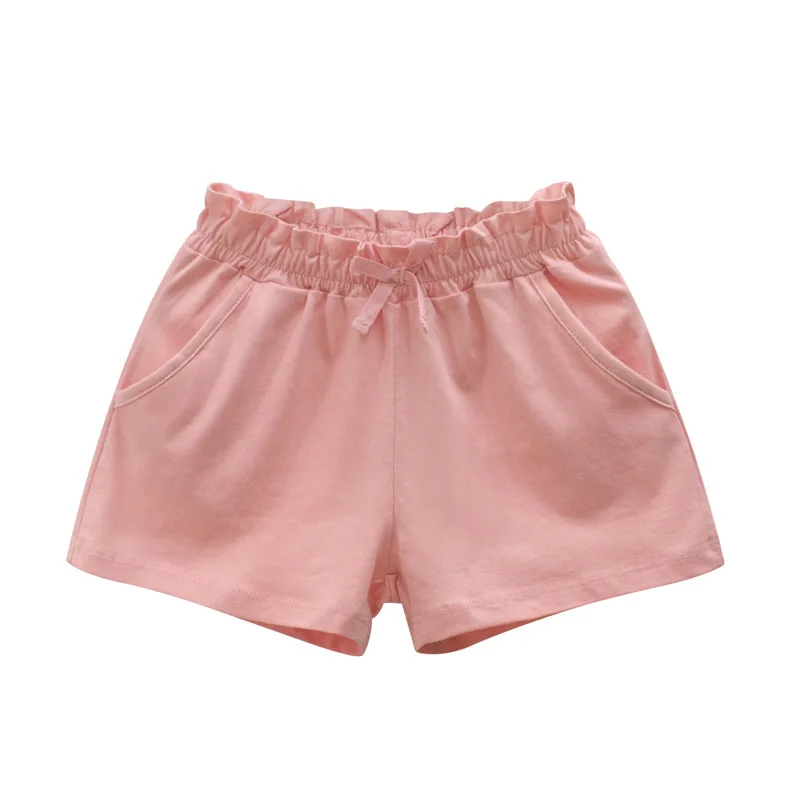 Kids Shorts Cotton Solid For Girls 1 To 9 Years