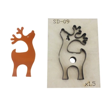 

DIY Leather Craft Animal Shaped Wooden Die Cutting Knife Mould Template Hand Punch Machine Tool Set