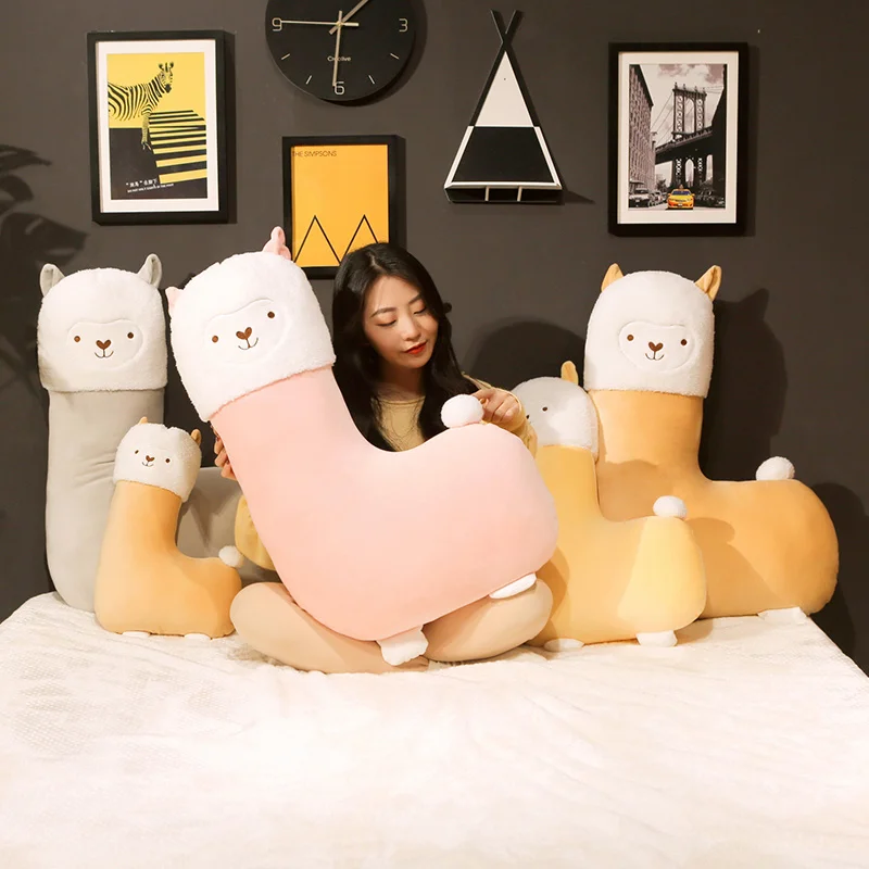 

Candice guo stuffed doll plush toy cartoon animal Alpaca Lama alpacos llama sheep soft cushion nap pillow baby birthday gift 1pc