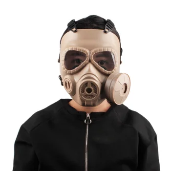 

USA Shipping Single fan M04 Double Gas Mask CS Filter Tactical Military Army Transpiration Facial Mask Guard Shooting accessorie