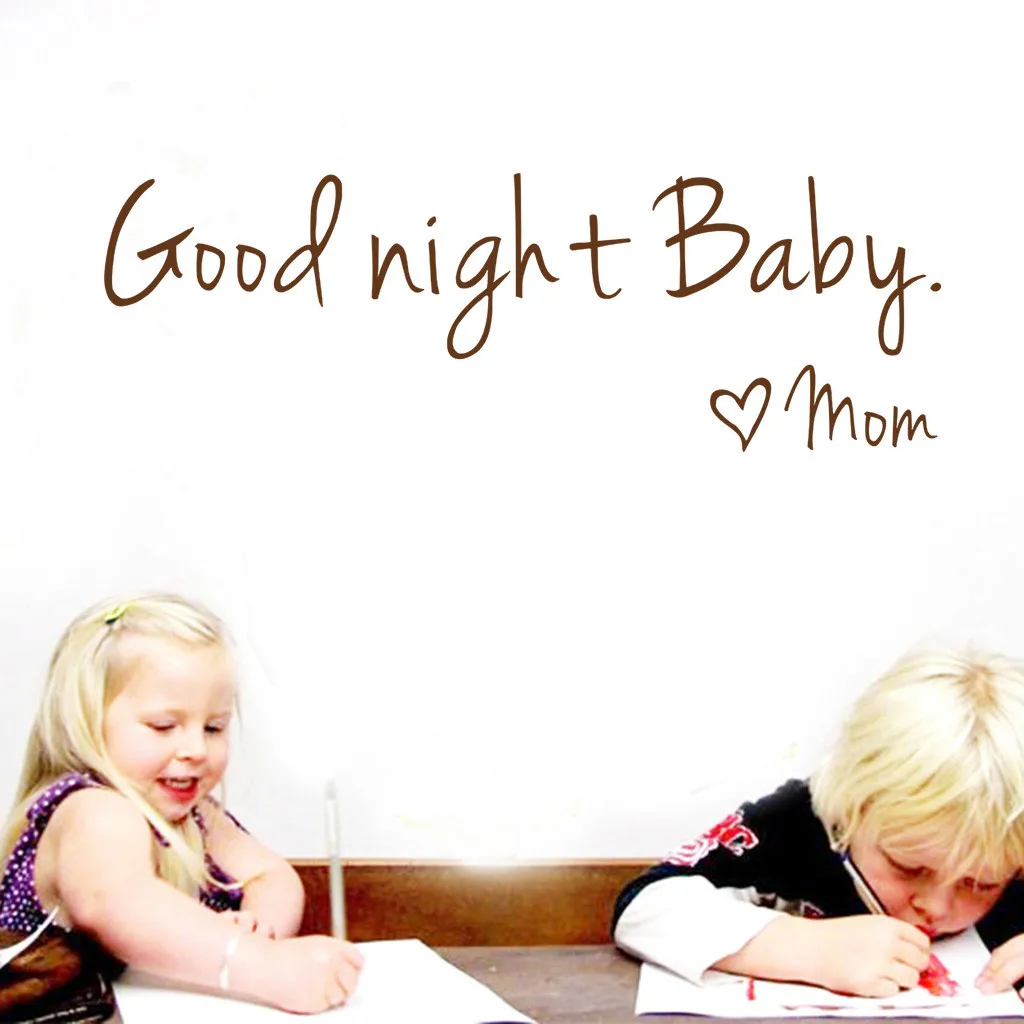 Наклейка s GOOD NIGHT BABY MON настенная наклейка украшение для комнаты дома съемные