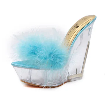 

High Heels Sandals Women Thin-heeled 13cm Sexy Sandalia Feminina High Platform Wedding Shoes Women Summer Zapatos de mujer