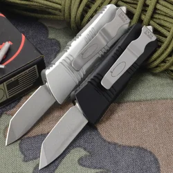 Nouveau Mini couteau Multi OTF MT 2020 5.51 pouces, Tanto TE DE Stone Wash D2 lame en alliage d'aluminium, manche en alliage d'aluminium, Camping survie EDC outils à main 