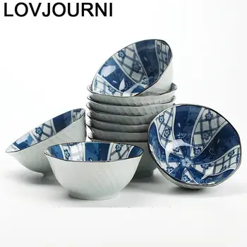 

Flatware Tableware Snack Serving Utensil Ice Cream Ramen Noodles Plate Vajilla Soup Ceramica Kitchen Dining Bar Ceramic Bowl