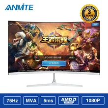 Anmite 21,5(22) дюймовый TFT Lcd FHD Hdmi изогнутый монитор ультратонкий Светодиодный компьютерный экран