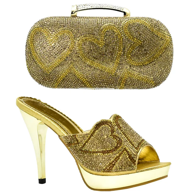 New Arrival Blue Color Nigerian Party Shoe and Bag Sets Matching Shoes and Bag Set In Heels Women Shoes and Bag Sets In Italy