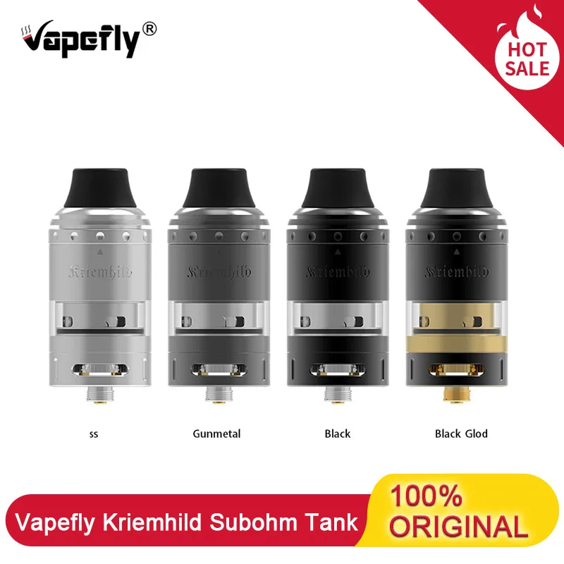 Vapefly Kriemhild SubOhm бак 5 мл 26 мм одна и тройная катушка 810 капельный наконечник нить электронная сигарета Vape распылитель