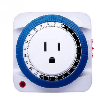 

Universal Mechanical Timer Socket EU US Plug Timer Energy Saving Socket Protector Timing Switch Program Home Use