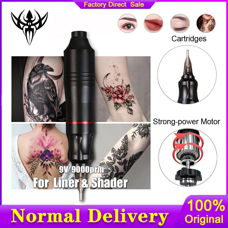 

New Professional Rotary Tattoo Pen Machine Quiet Swiss Motor Tattoo Gun Permanent Makeup Machine For Tattoo Artists and Beginner