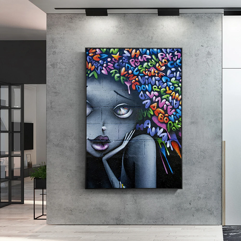 Wall Graffiti Art Prints Modern Canvas Paintings Abstract Aliexpress