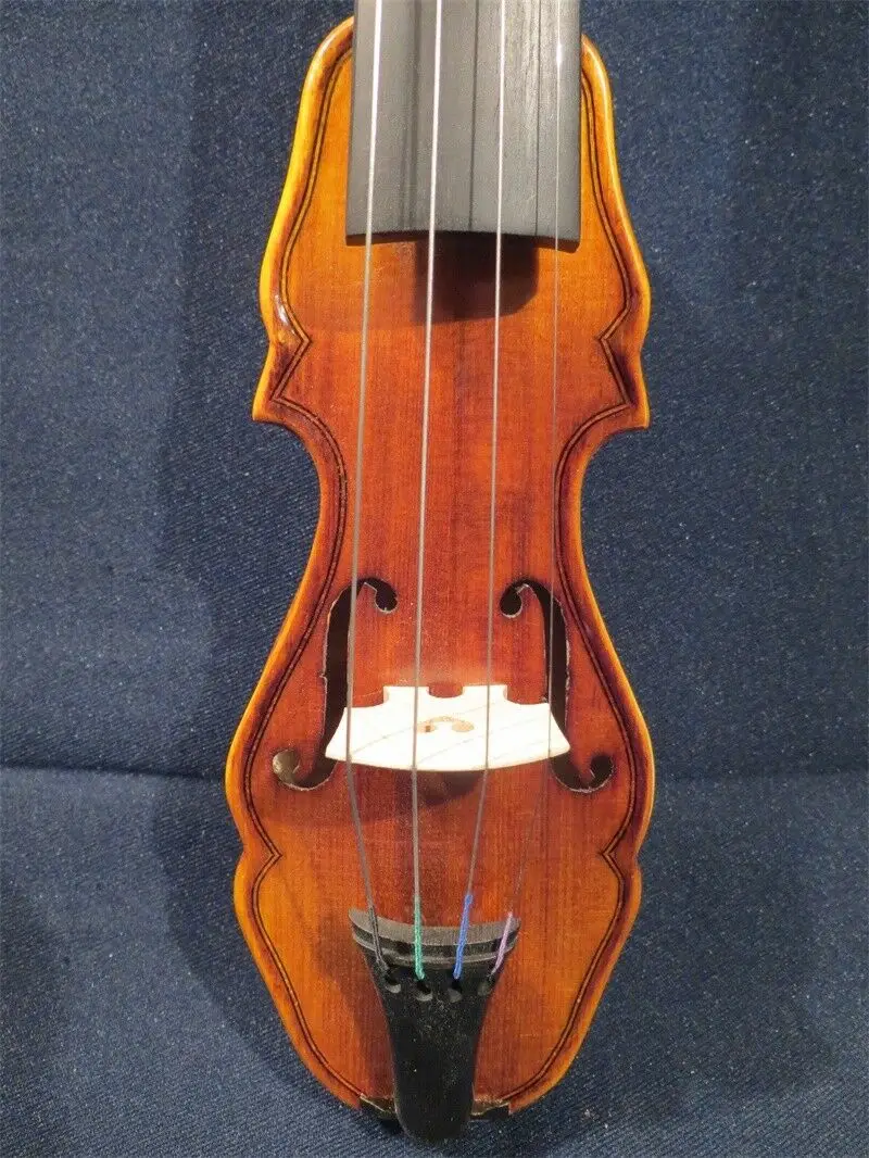 Baroque style fancy Pochette SONG brand violin 7 3/4",good sound #10787