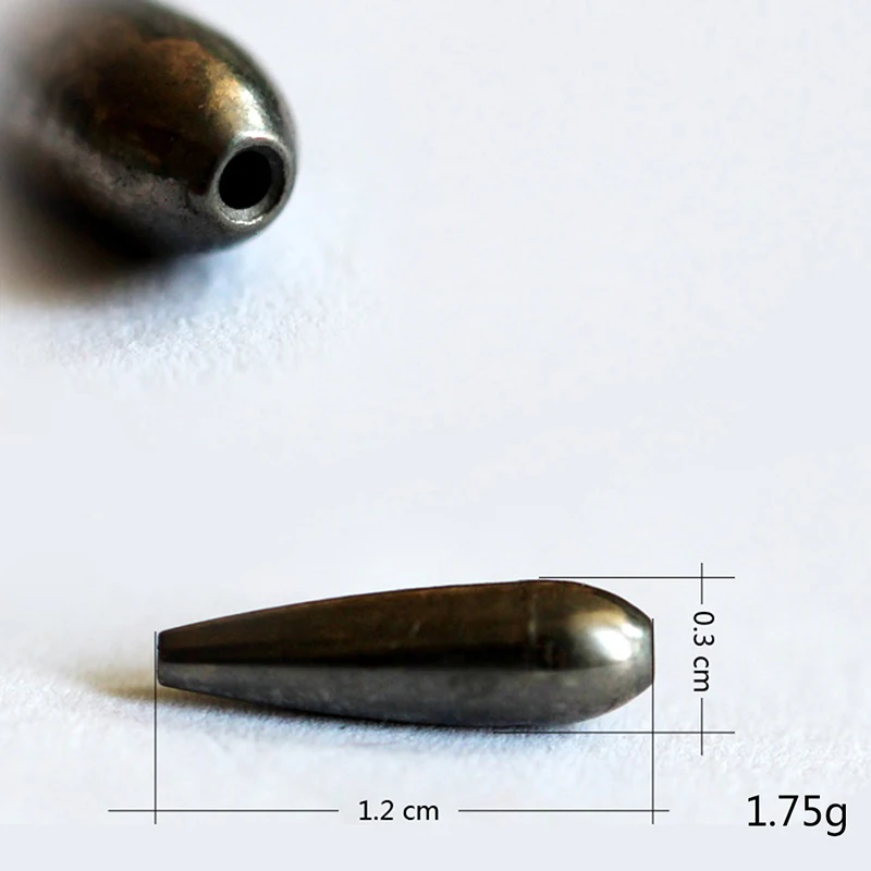 Новые 3/5/10 шт для выбора Вольфрам Пуля червь Вес листать Вес 0,75g 1,25g 1,75g 2,75g рыболовное грузило приманка инструмент