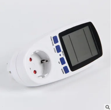 LAMEZIA 220V EU AC Intelligent Power Meter Digital Display Wattmeter Electricity Consumption Measuring Socket Analyzer