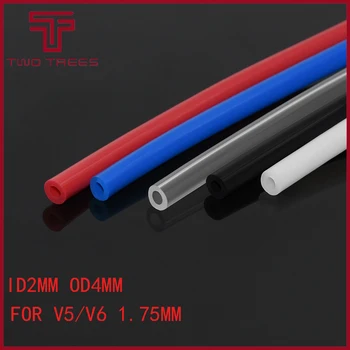 

3d pinter parts 1M 2*4mm PTFE Tube PiPe to J-head hotend RepRap Rostock Bowden Extruderfor 1.75mm filament