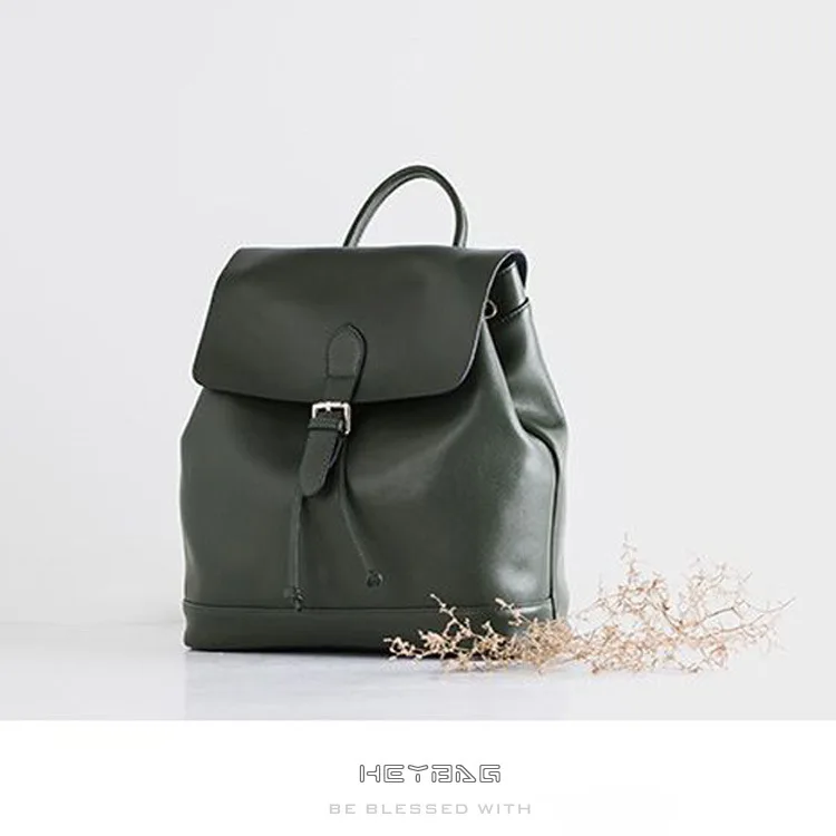 

Backpack Genuine Leather Large-Volume Korean-style Creative New Style Casual Students Leather Backpack Gift