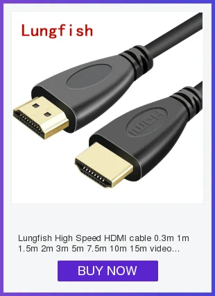 Lungfish длинный HDMI кабель 5 м 7,5 м 10 м 15 м 20 м кабель HDMI 1080 P 3D для сплиттера переключатель PS4 светодиодный ТВ коробка xbox проектор компьютер