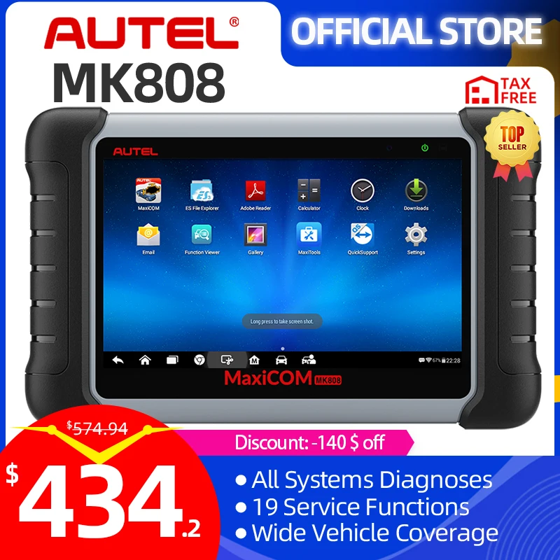 Autel MaxiCOM MK808 OBD 2 Car Diagnostic Tool OBD2