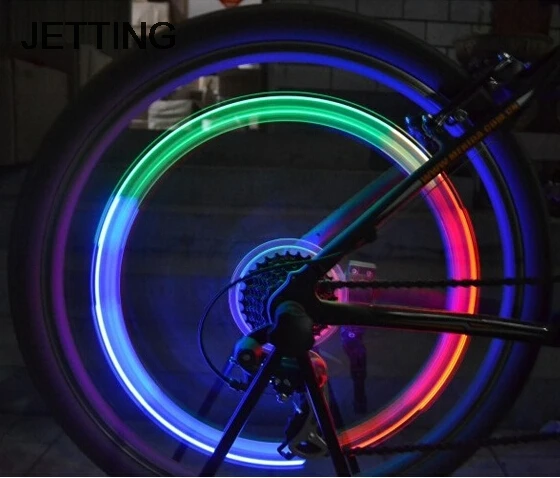 

Motor Auto External Lights Warning Lights LED Wheel Light Flash Valve Sealing Cap Neon Lamp For Car Bicycle 1 Pair