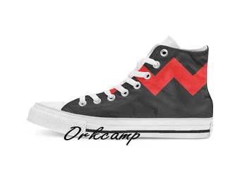 

Wonderful W Custom Casual High Top lace-up Canvas shoes sneakers Drop shipping