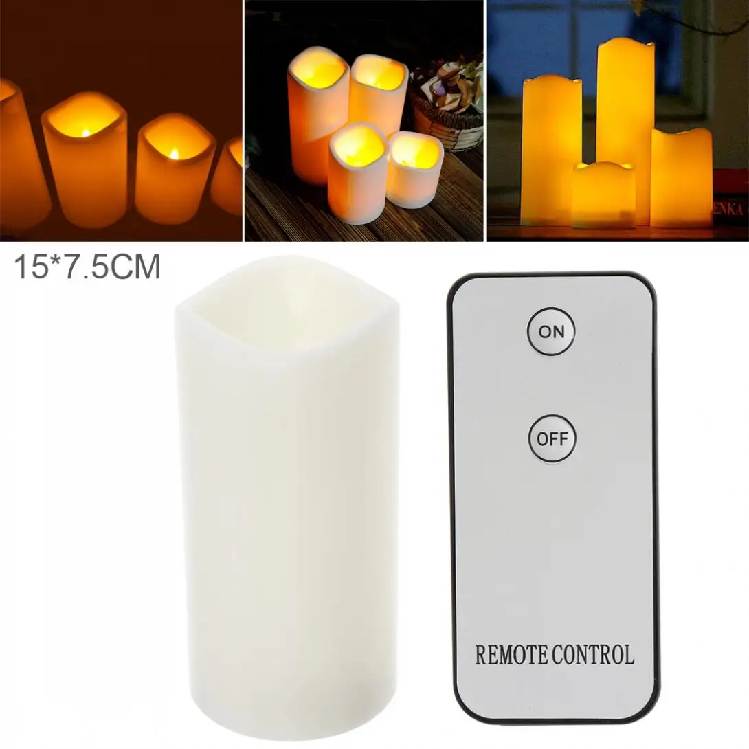 

13 x 7.5CM Flickering Flameless LED Tea light Flicker Tea Candle Light Party Wedding Safety Home Decoration