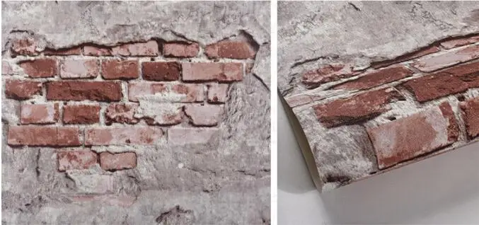 beibehang Brick pattern wallpaper brick brick head retro nostalgic fashion cement brick wall industrial wind antique wallpaper