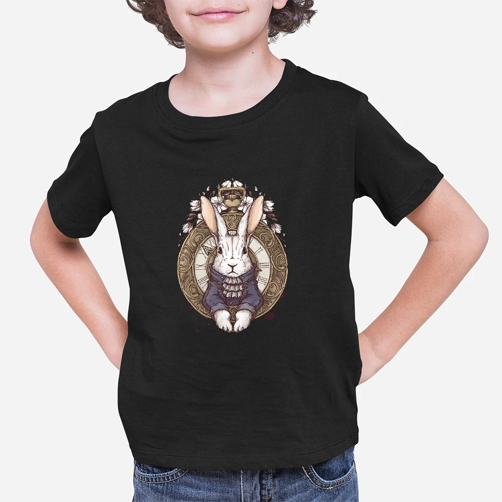White Rabbit Alice in Wonderland Disney Cute Mens Womens Kids Unisex Tee T-Shirt 